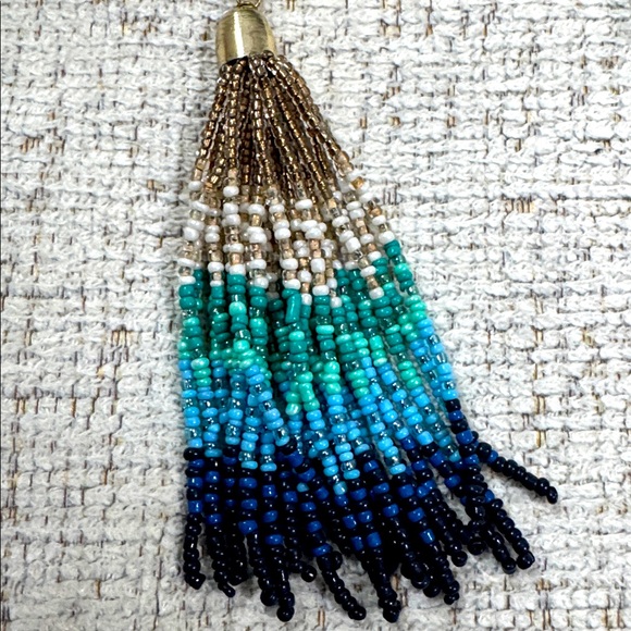 Chicos Beaded Tassel Necklace - Picture 8 of 8